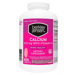 Berkley Jensen 600mg Calcium with Vitamin D3 Tablets, 600 ct