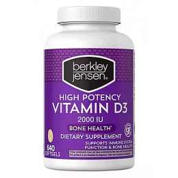 Berkley Jensen High-Potency 2,000 IU Vitamin D3 Supplement, 640 ct. 