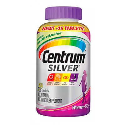 Centrum Silver Women's Multivitamin and Multimineral Supplement Tablets, 275 ct