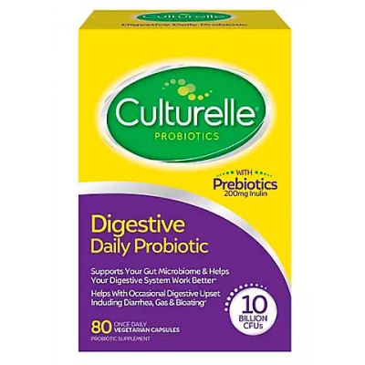 Culturelle Digestive Health Probiotic Capsules, 80 ct