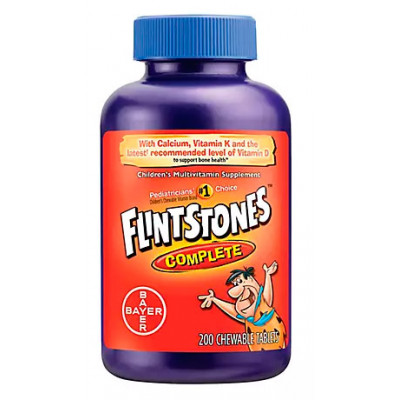 Flintstones Complete Chewable Vitamin Tablets, 200 ct