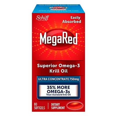 MegaRed 750mg Ultra Concentration Omega-3 Krill Oil, 80 ct