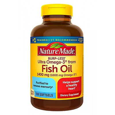 Nature Made 1,400mg Ultra Omega-3 Fish Oil, 130 ct