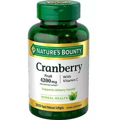 Nature's Bounty Cranberry Fruit 4200 mg, 300 ct