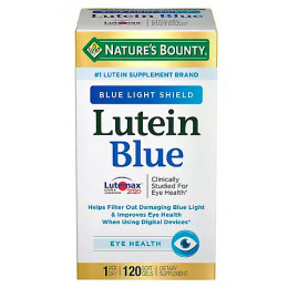 Nature's Bounty Lutein Blue Softgels For Eye Health, 120 ct