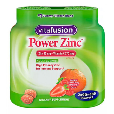 Vitafusion Power Zinc Twin Pack, 180 ct