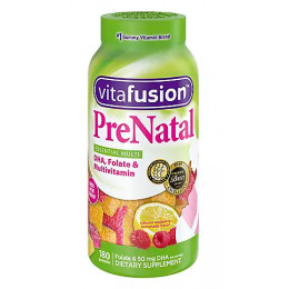 VitaFusion PreNatal DHA, Folate and Multivitamin Gummy, 180 ct